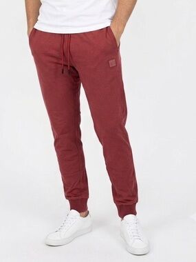 Rare Rabbit Men's Maroon Jogger Pants - Casual Drawstring Sweatpants. Size XL